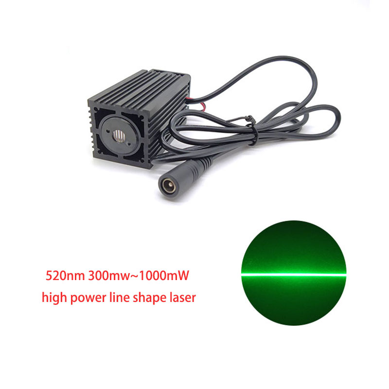 520nm Verde high power line shape laser module