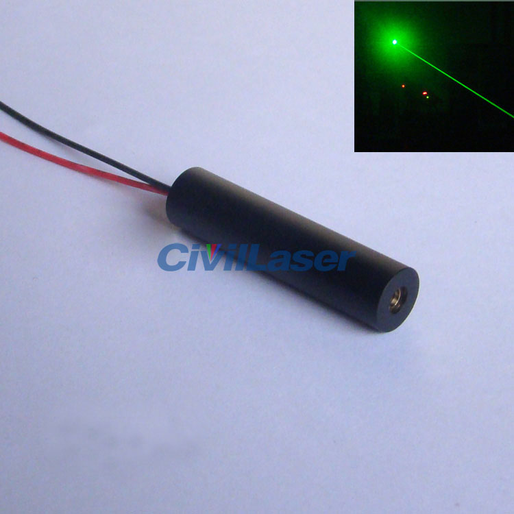 532nm 30mw~50mw Small size Módulo láser verde Dot Verde laser beam emitter Φ12mm