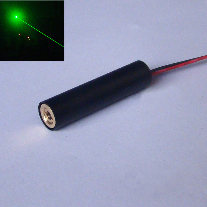532nm 30mw~50mw Small size Módulo láser verde Dot Verde laser beam emitter Φ12mm