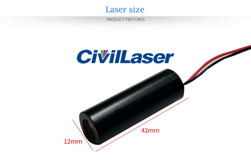 635nm 100mw Rojo line laser module Alto Voltaje