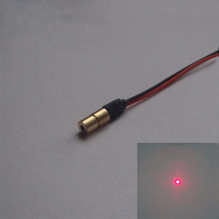 635nm 5mw Módulo láser rojo Micro laser head Super Small size 4*13.7mm - Haga click en la imagen para cerrar
