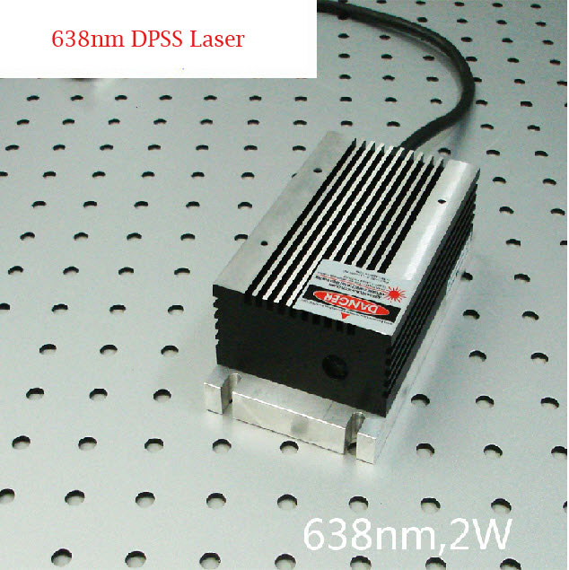 638nm 2W High power Rojo Láser semiconductor with power supply