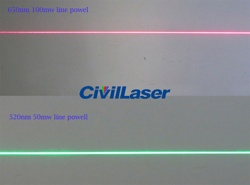 650nm 100mw Uniform red line laser positioning lamp Powell lens