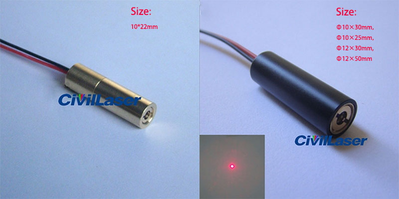 24V 1mW 650nm Rojo Dot laser module positioning lase