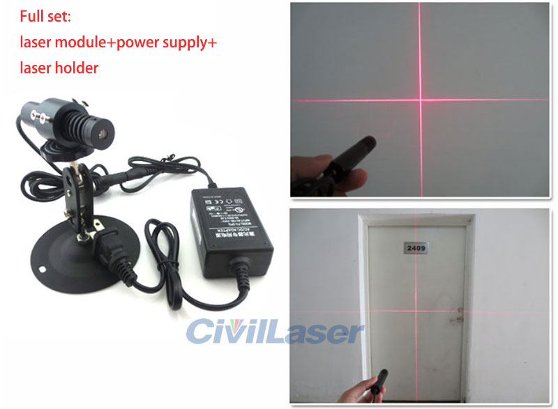 650nm Rojo Crosshair laser module Ultra-fine linewidth Vertical 90 degrees