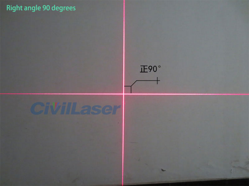 650nm Rojo Crosshair laser module Ultra-fine linewidth Vertical 90 degrees