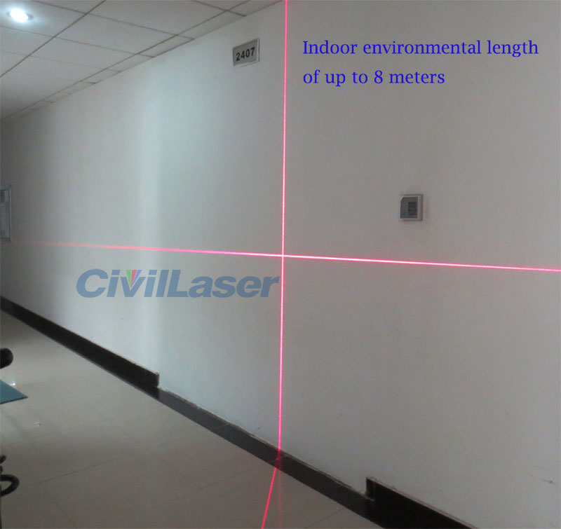 650nm Rojo Crosshair laser module Ultra-fine linewidth Vertical 90 degrees