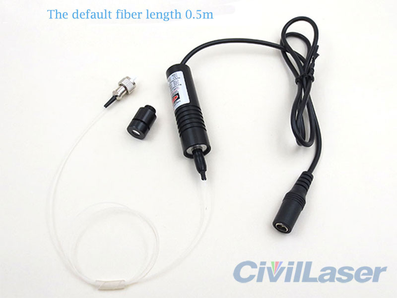 658nm 30mw Rojo pigtailed SM fiber coupled laser module