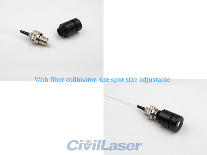 658nm 30mw Rojo pigtailed SM fiber coupled laser module