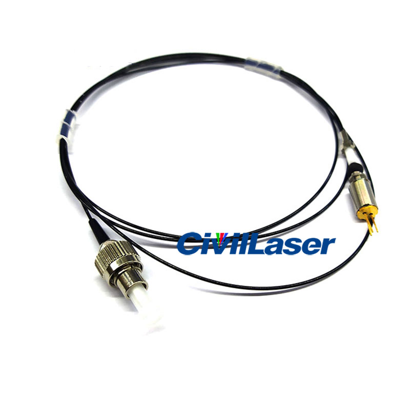 660nm 100mw Rojo Pigtailed laser Uniform optical fiber