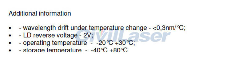 850nm 1000mW Infrarrojo laser diode