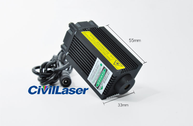 532nm 100mW Verde Dot Laser module Room escape 12V