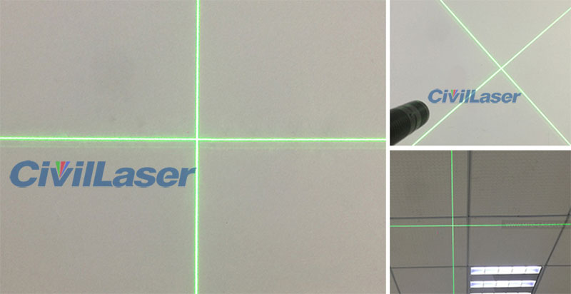 532nm 10mw~50mw Módulo láser verde Crosshair/ Line/Dot