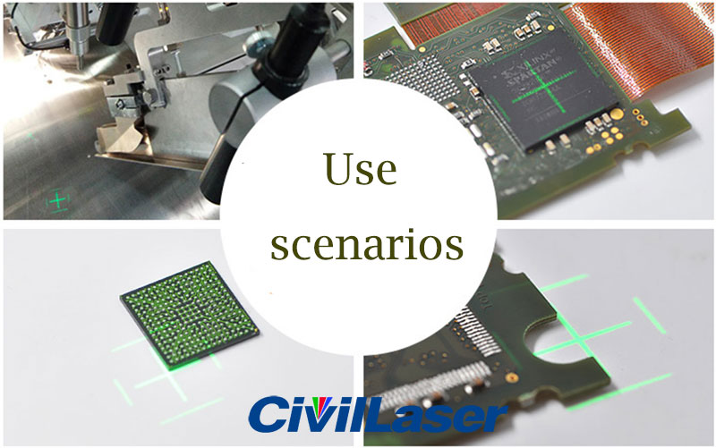 Four grids laser module Verde/Azul/White Special Purpose for Machinery Factory
