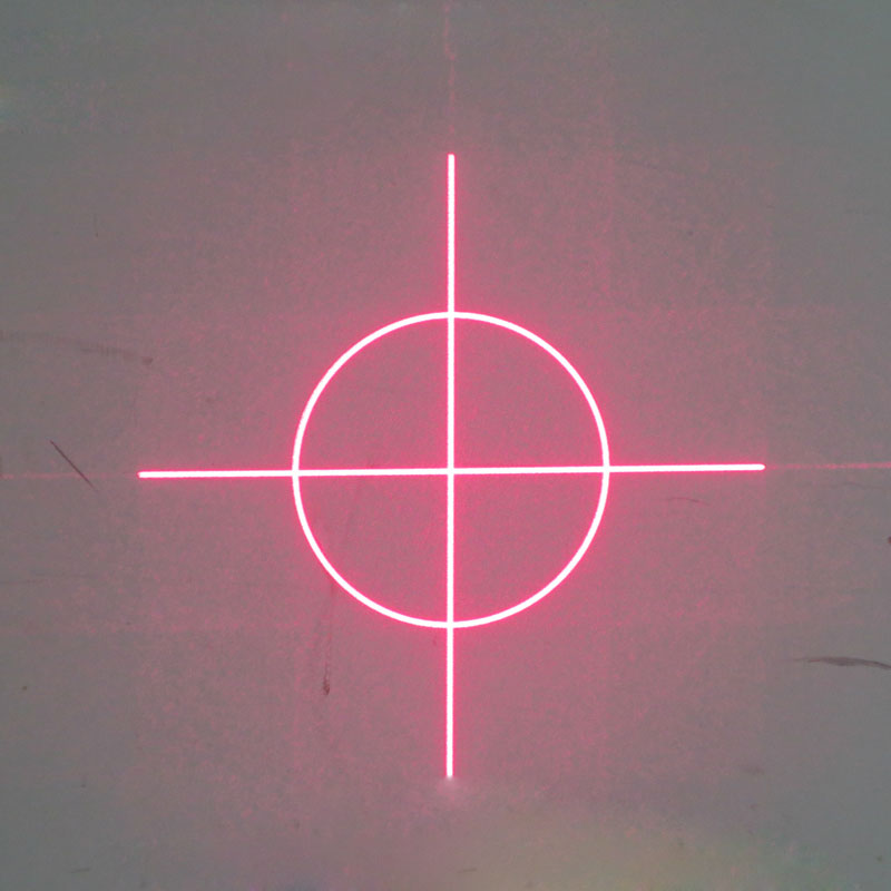 circle laser module with crosshair Rojo Verde Azul