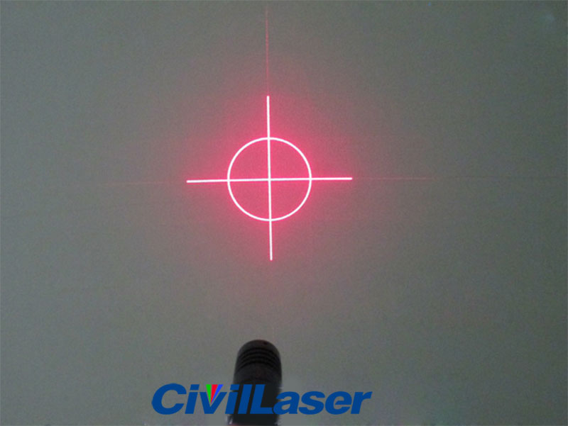circle laser module with crosshair Rojo Verde Azul
