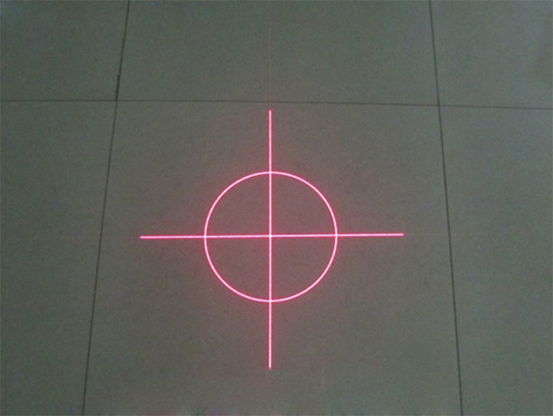 circle laser module with crosshair Rojo Verde Azul