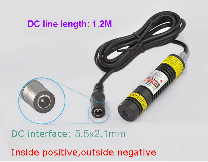 648nm 100mw Módulo láser rojo Crosshair Laser/ Line Cast line instrument/ Dot Locating lamp
