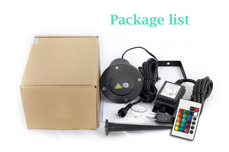 Outdoor dynamic lawn lamp Rojo Verde Stars