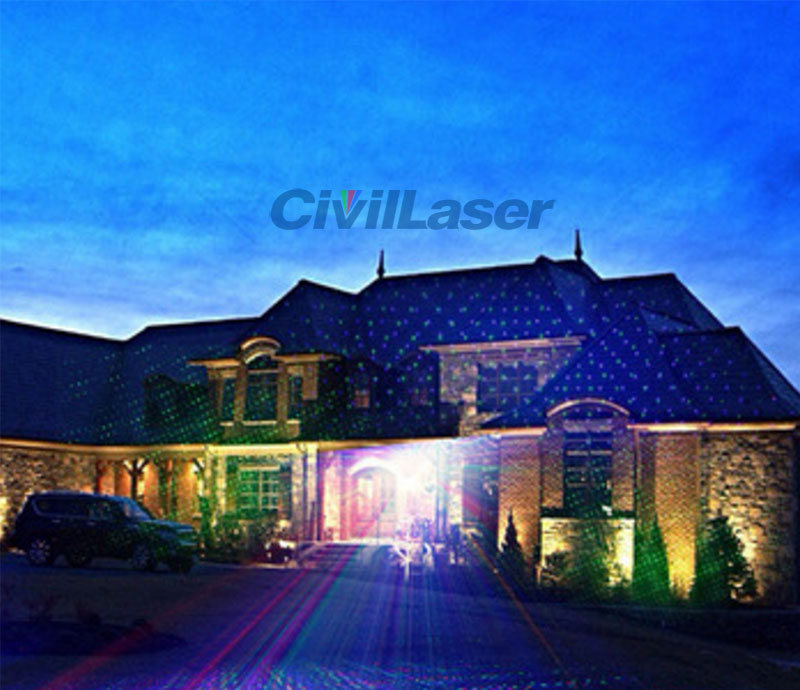 Outdoor dynamic lawn lamp Rojo Verde Stars