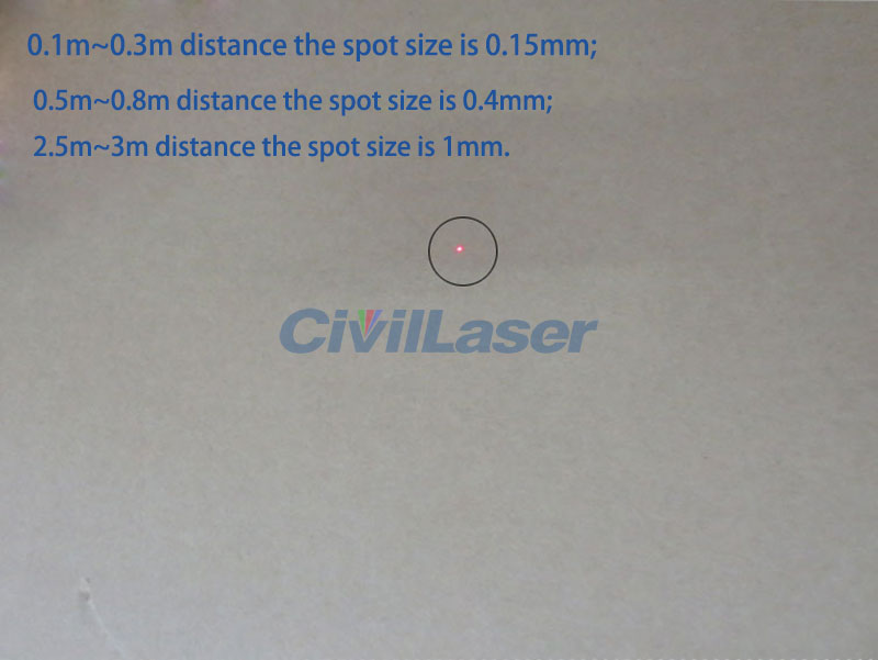Seiko laser 0.15mm diameter Very fine line width Módulo láser rojo